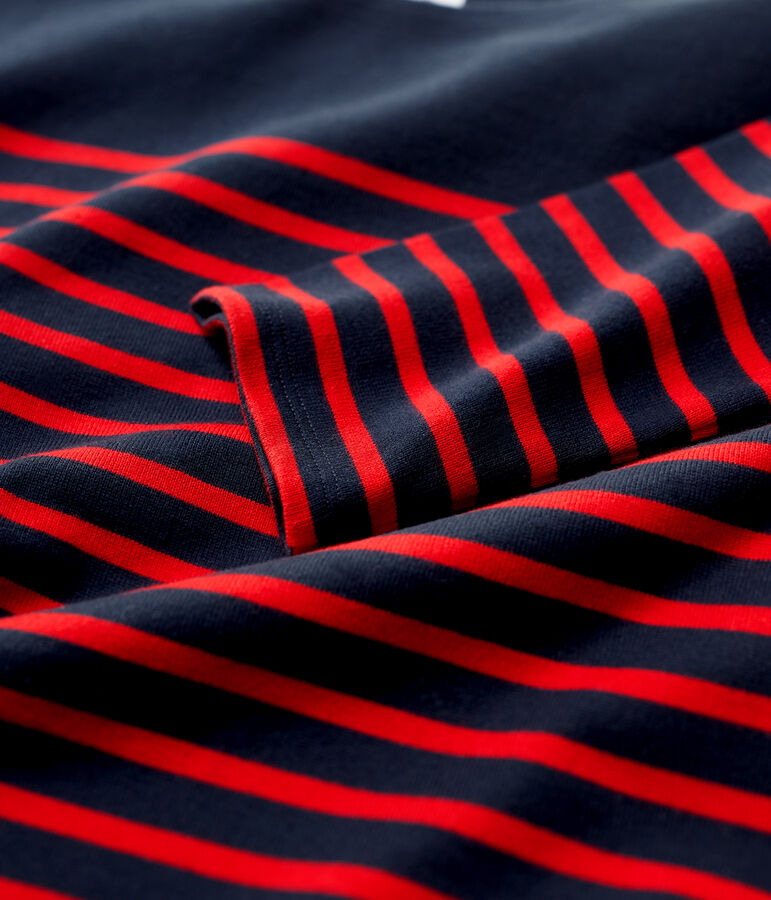 Marini&egrave;re iconique en coton Femme bleu SMOKING/rouge TERKUIT